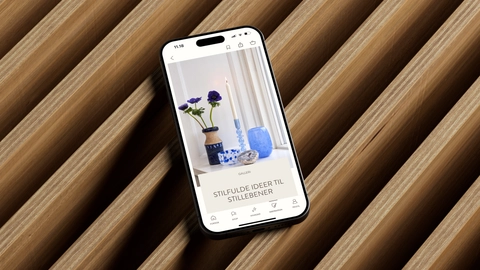 Søstrene grene app med billede af stilfulde ideer til StilleBener